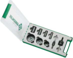 Lochsäge-Set Greenlee HSS-BI-Metall M16-M63