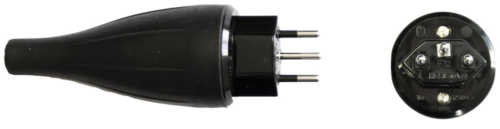 Stecker Resista T12 schwarz