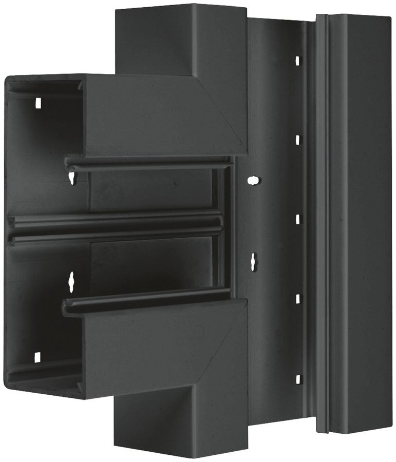 T-Stück Hager BR 65×170mm Oberteil 80mm schwarz