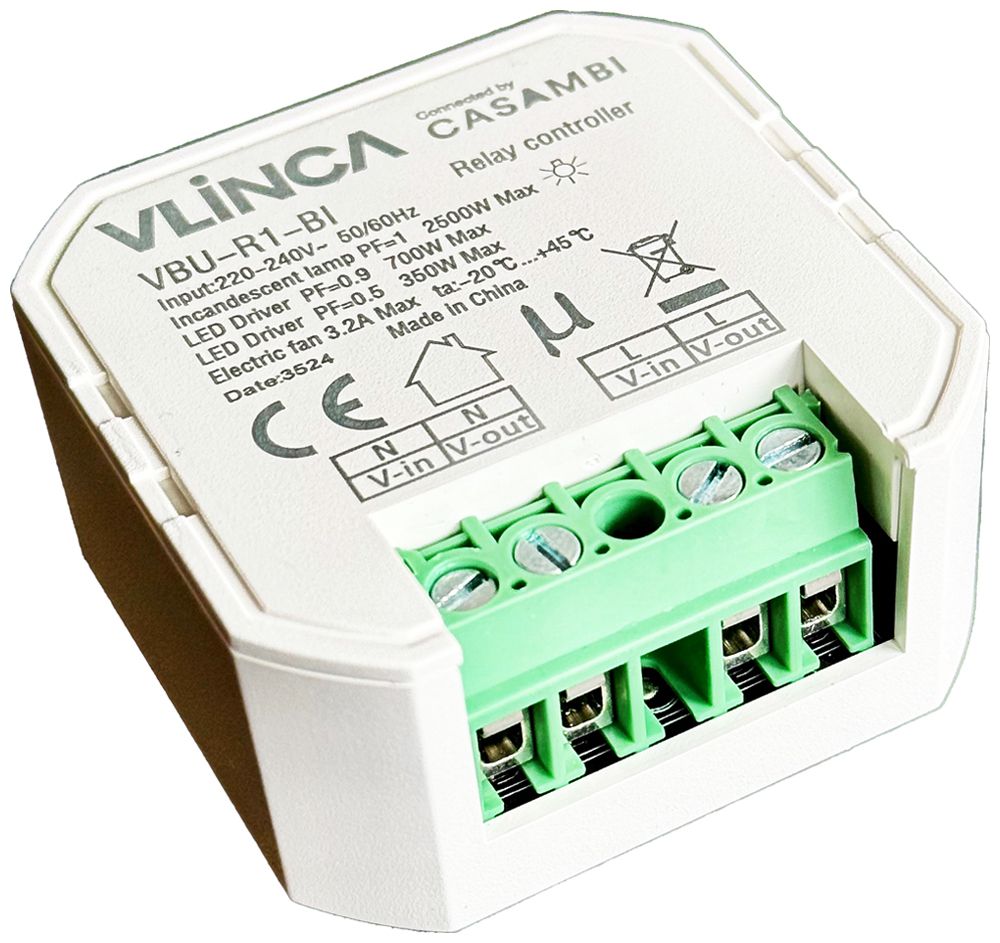 Actionneur-commutateur Elektrogros CASAMBI 1 sortie 220…240V 46×46×22mm