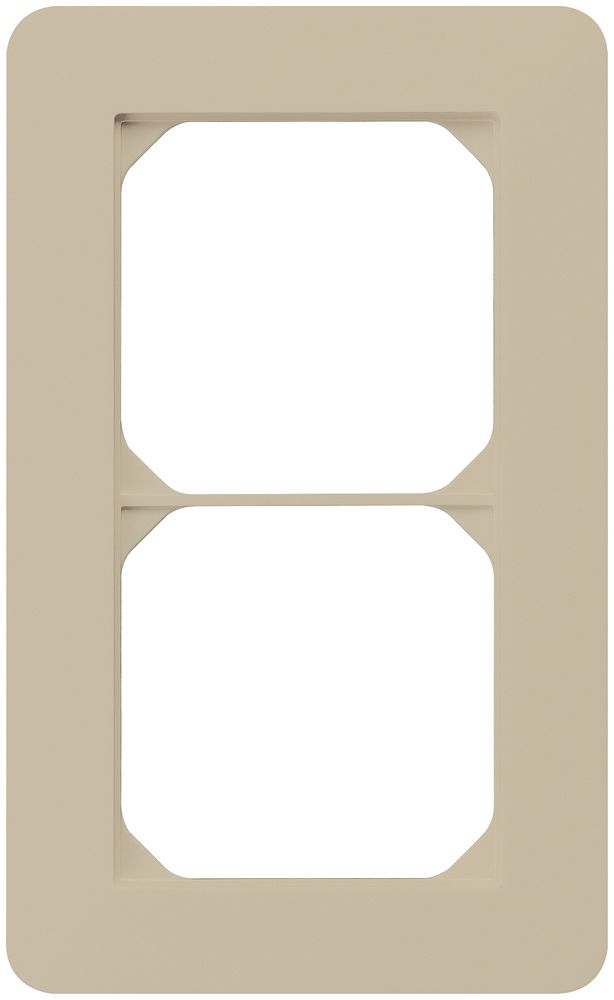 UP-Abdeckrahmen kallysto.trend 2×1 beige 94×154mm