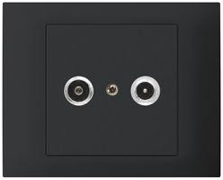 EB-Antennendose kallysto R-TV Bauart T mit EB-Dose G3 11dB 2GHz schwarz