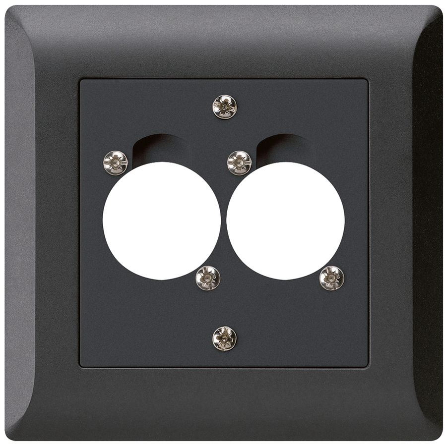 UP-Montageset für 2 XLR schwarz kallysto.line