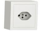 AP-Steckdose SIDUS T13 weiss