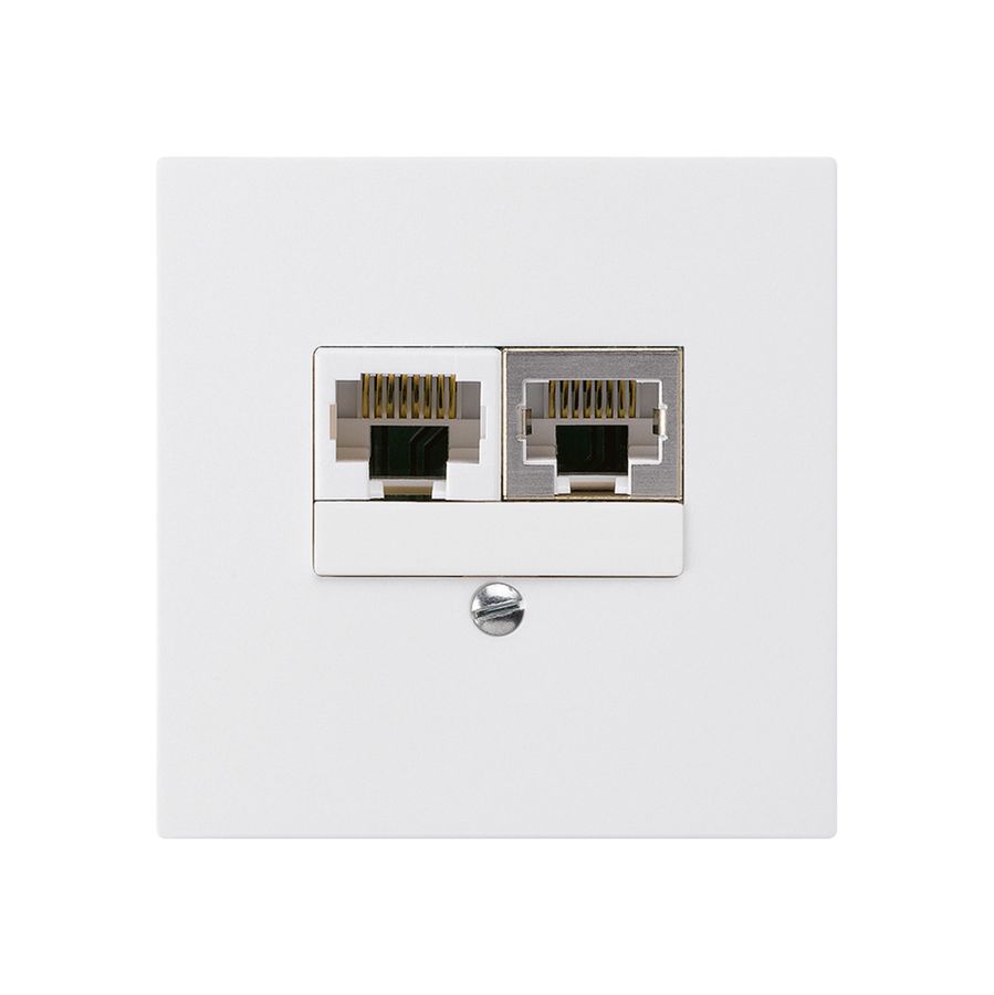 UP-Dose kallysto 2×RJ45s+u getrennt weiss