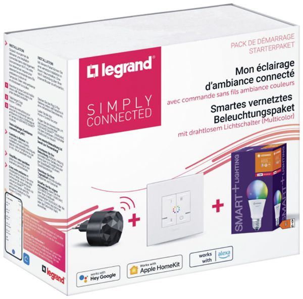 Kit de démarrage Legrand Arteor with Netatmo 1×Multicolor 2×3L×2.5mm² 1×LED E27