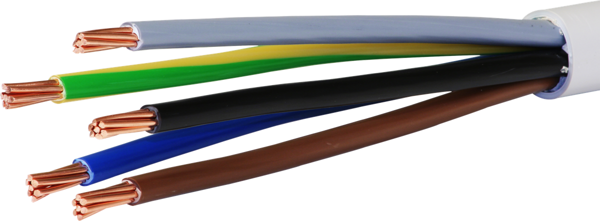 Installationskabel FE0 5×16mm² 3LNPE grau Dca