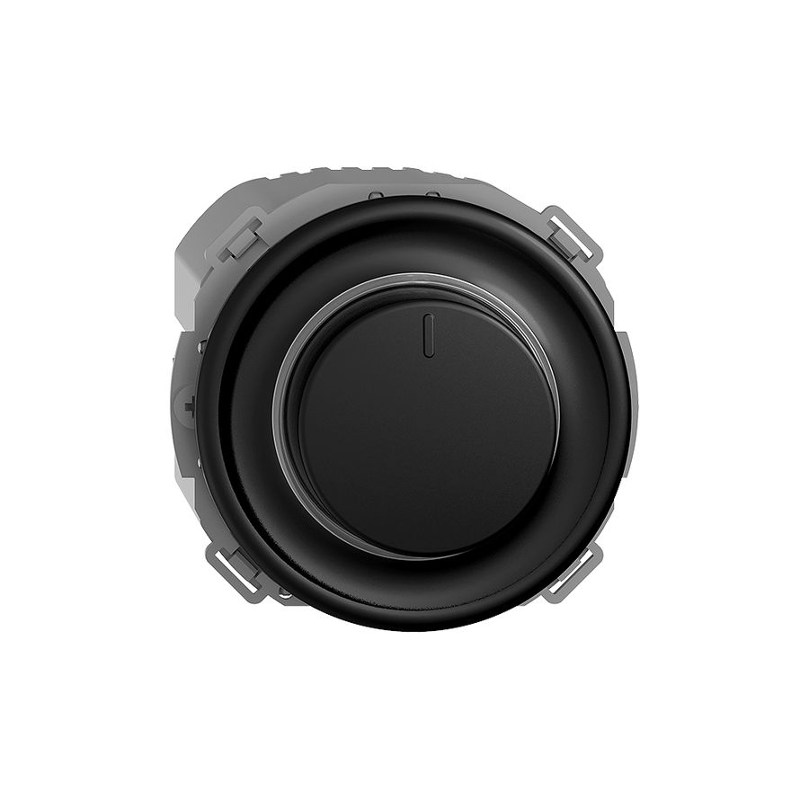 Variateur LED universel ENC STANDARDdue Q, 4…200W/400W/VA noir, LED blanc