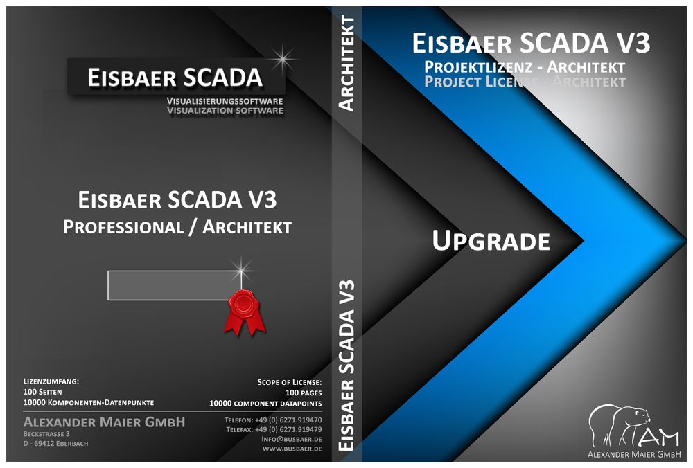 Upgrade-Lizenz EisBär SCADA 3, "Professional" → "Architekt"