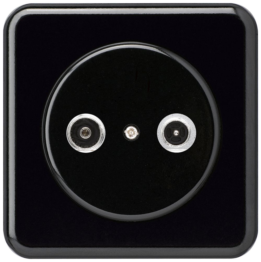 UP-Antennendose basico TV-R Bauart C 4dB 2GHz schwarz