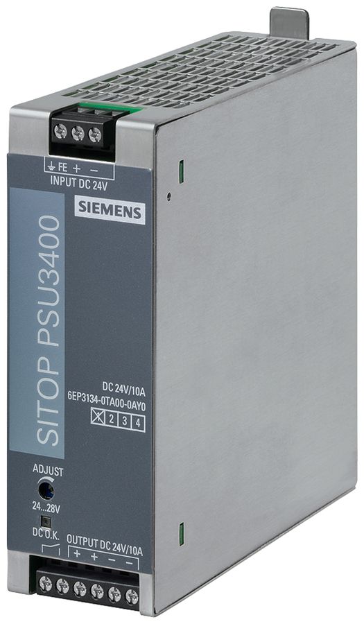 Alimentation Siemens SITOP, IN: 24VDC, OUT: 24VDC/10A