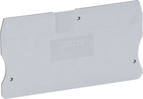 Deckel Phoenix Contact L=80mm, B=2.2mm H=51.1mm, grau