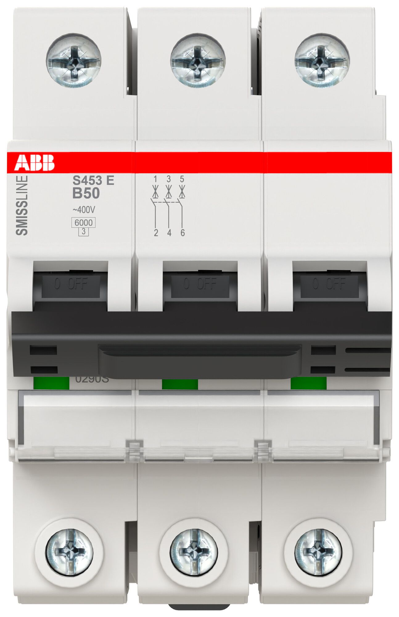 Disgiuntore ABB S453E SMISSLINE CL 3L B-50A 6kA