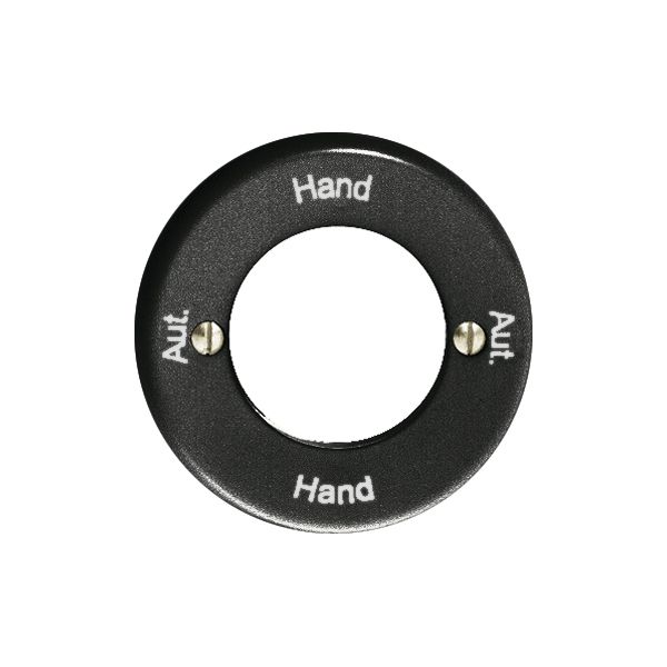 Kit front. Aut.-Hand-Aut.-Hand per interr.rot.a chiave nero