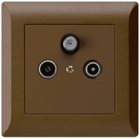 UP-Antennendose kallysto.line R/TV/SAT braun