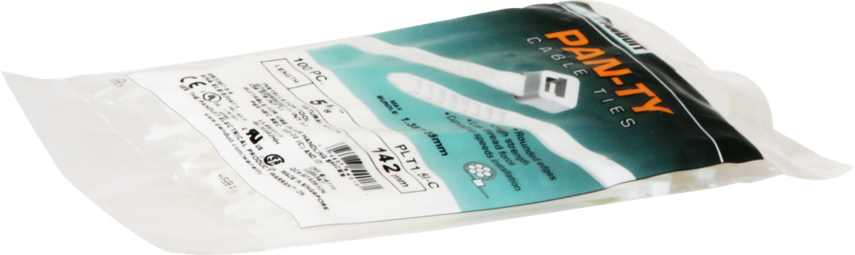 Kabelbinder Panduit 2.5×142mm farblos