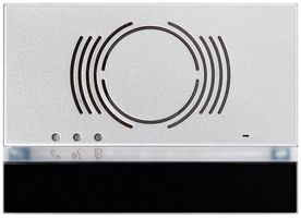 Plaque frontale pour module de haut-parleur Urmet Alpha, 1×bouton, IP55, noir