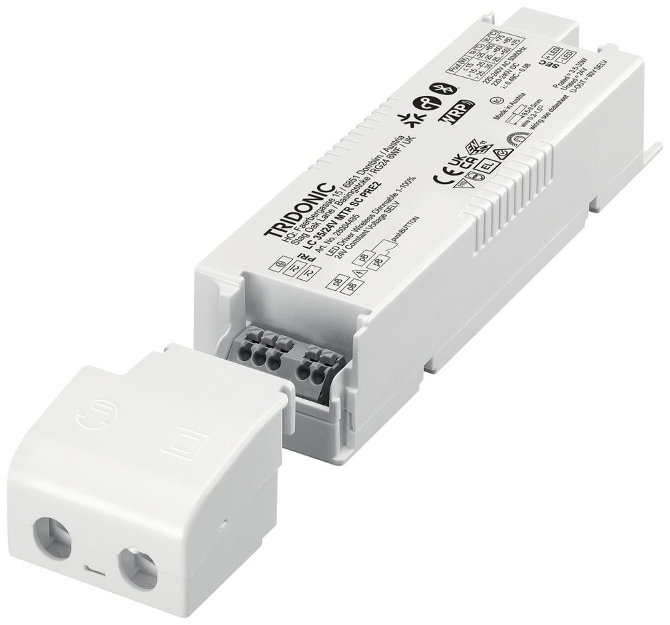 LED-Betriebsgerät Tridonic LC PRE2 3.5…35W 24V 146…1453mA DIM 150×43×30.2mm
