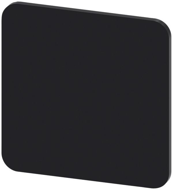Plaquette de marquage Siemens SIRIUS ACT, sans impression, 22×22mm, noir