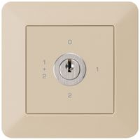 UP-Drehschalter kallysto.trend 1/1L beige mit Schloss Kaba 8