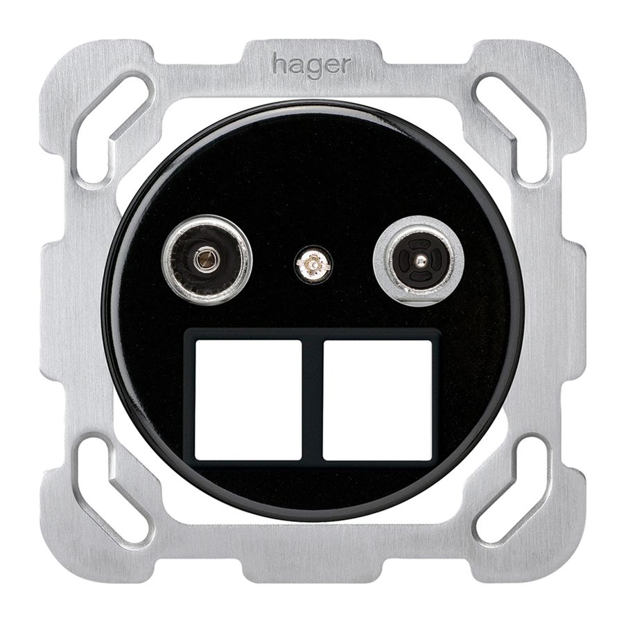 UP-Multimediadose basico TV-R Bauart B 23dB 2GHz schwarz