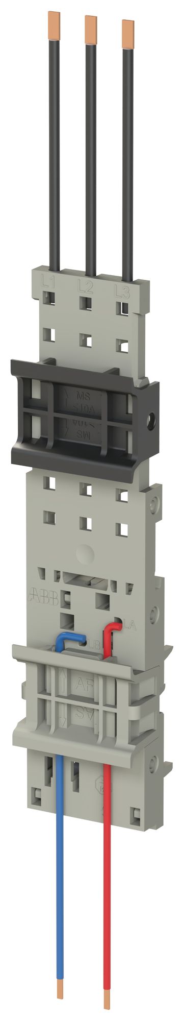 Adaptateur pour barre collectrice ABB ZMS132-3LAB 2×barre profilée 32A