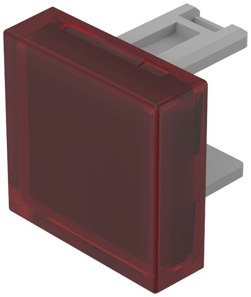 Cofano pressione EAO31 15×15mm traslucido, rosso