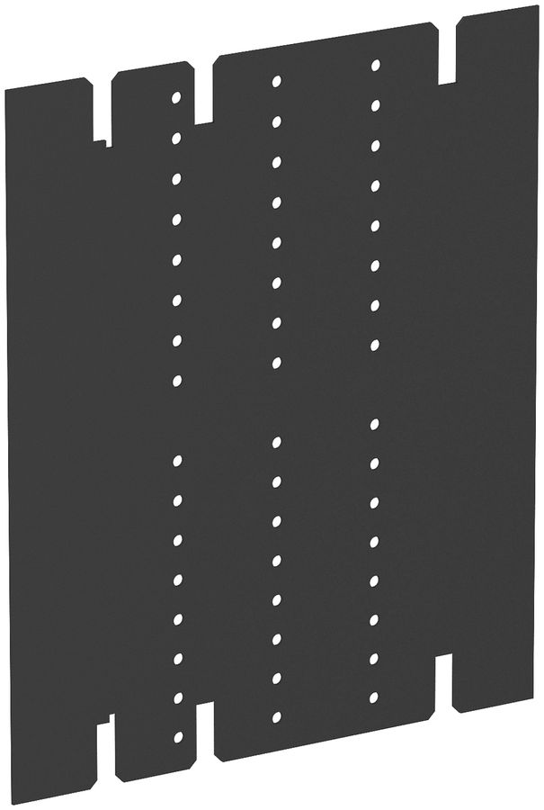 Trennwand Bettermann mit Druckluftanschluss, PVC, schwarz