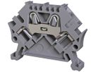 Durchgangs-Reihenklemme Woertz 0.5…4mm² 32A 800V Steckklemmansch.2×1 TH35 grau