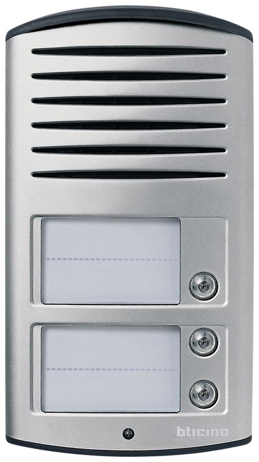 Poste audio externe AP Legrand SFERA LINEA 2000 3×poussoirs 176×98mm arg IP54