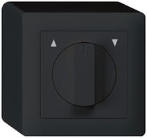 Interrupteur/contact rotatif pour stores AP kallysto noir