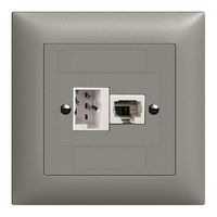 UP-Anschlussdose xDSL RJ45/TT83 dunkelgrau ITplus EDIZIOdue mit Filter