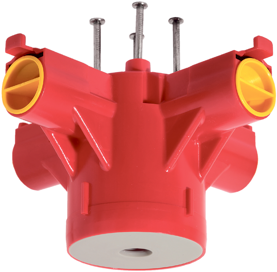 Lampendübel MT Crallo-Star Ø60×85mm ohne Montagering 4×M20/M25 rot