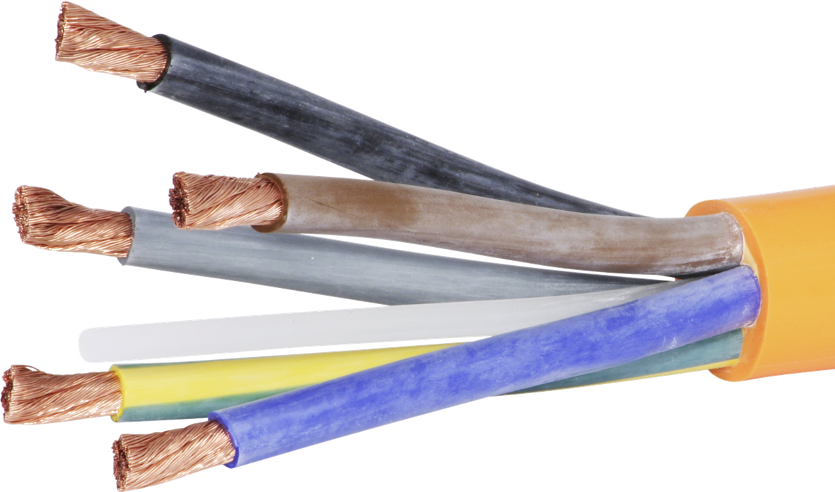 Kabel EPR-PUR 5×50mm² 3LNPE orange