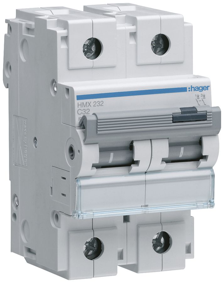 Disjoncteur Hager MCB 2P 400V type C 32A 3UM