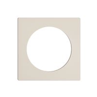 Plaque frontale EDIZIOdue crema, avec découpe 43mm