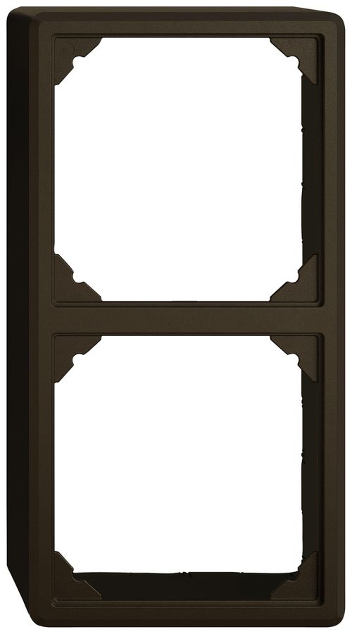 Capot AP EDIZIO.liv SNAPFIX® pour 2 appareils GX.54.A brun