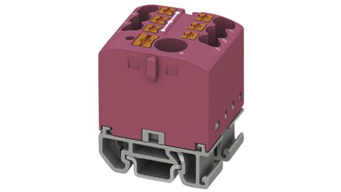 Blocs répartiteurs Phoenix Contact, 4 mm², pour rail DIN TH15