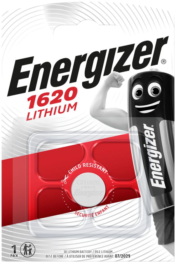 Knopfzelle Lithium Energizer CR1620 3V Blister à 1Stück
