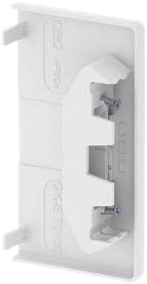 Plaque de fermeture Bettermann GKH 70×130mm sans halogènes blanc pur