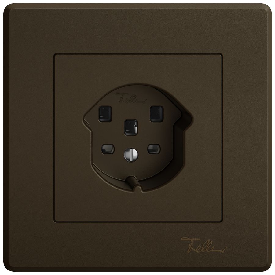 UP-Steckdose EDIZIO.liv SNAPFIX® 1×T25 br