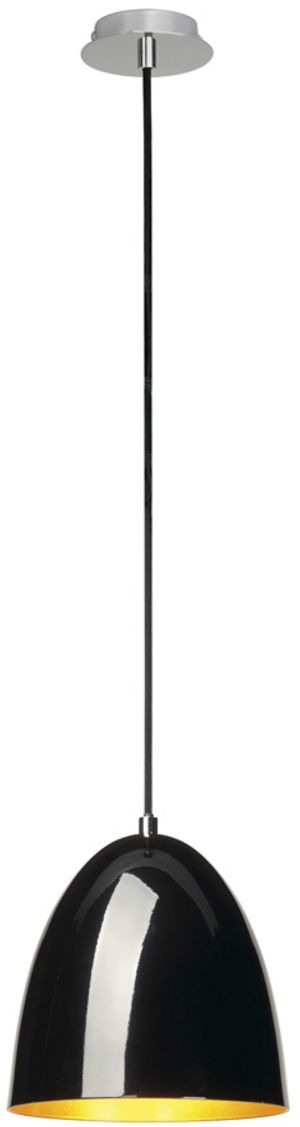 Lampada a sospensione SLV PARA CONE 20 E27 60W tonda IP20 nero/oro