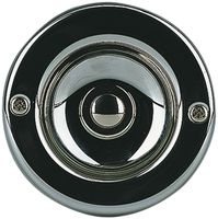 UP-Sonnerietaster Grothe Ø70×28mm Messing glanz verchromt