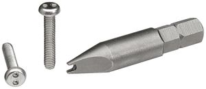 Schraube vandalensicher Hager robusto, 16mm, Edelstahl, 100Stk, mit Werkzeug