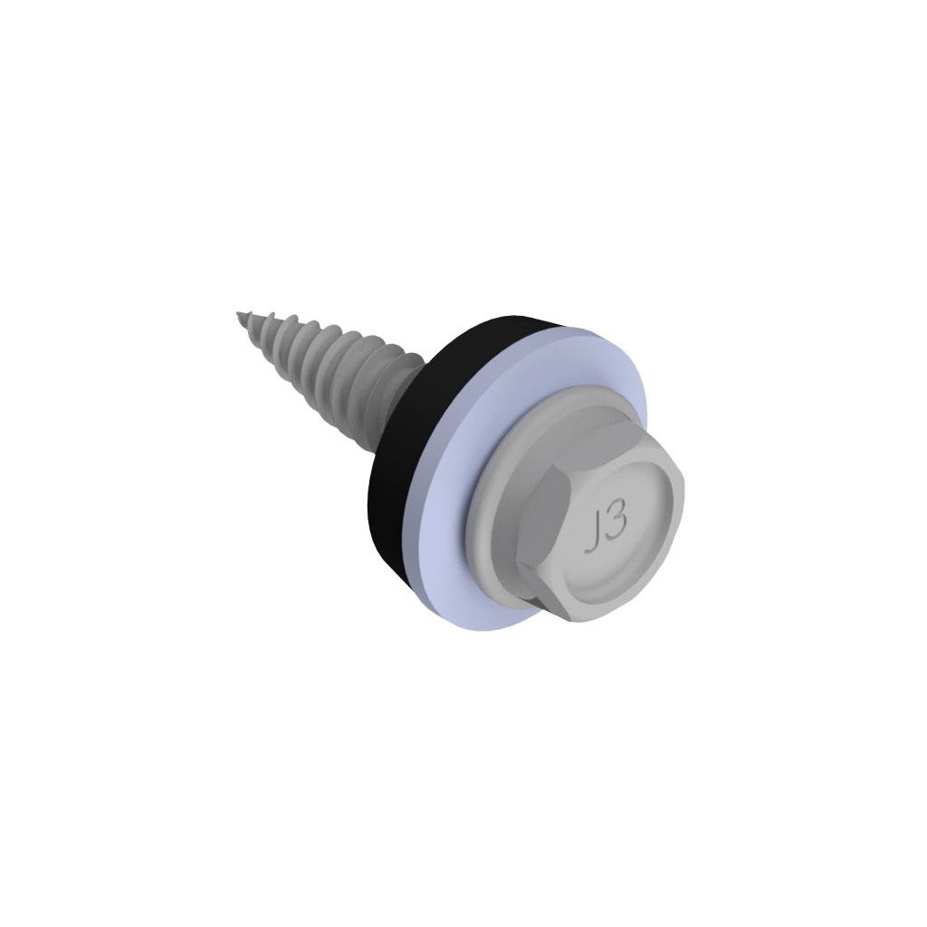 Dünnblechschraube 4,8x19 SW8, mit Dichtscheibe, AeroFix, VPE 100