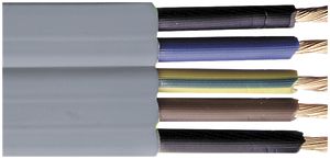 Flachkabel Woertz Technofil 5×1.5mm² PVC grau Eca