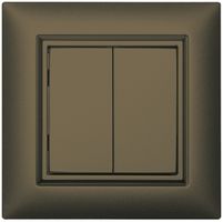 AP-RF-Taster ALADIN EnOcean EDIZIOdue, 2-fach, braun