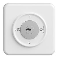 UP-Drehschalter STANDARDdue 1/1L weiss mit Sicherheitsschloss