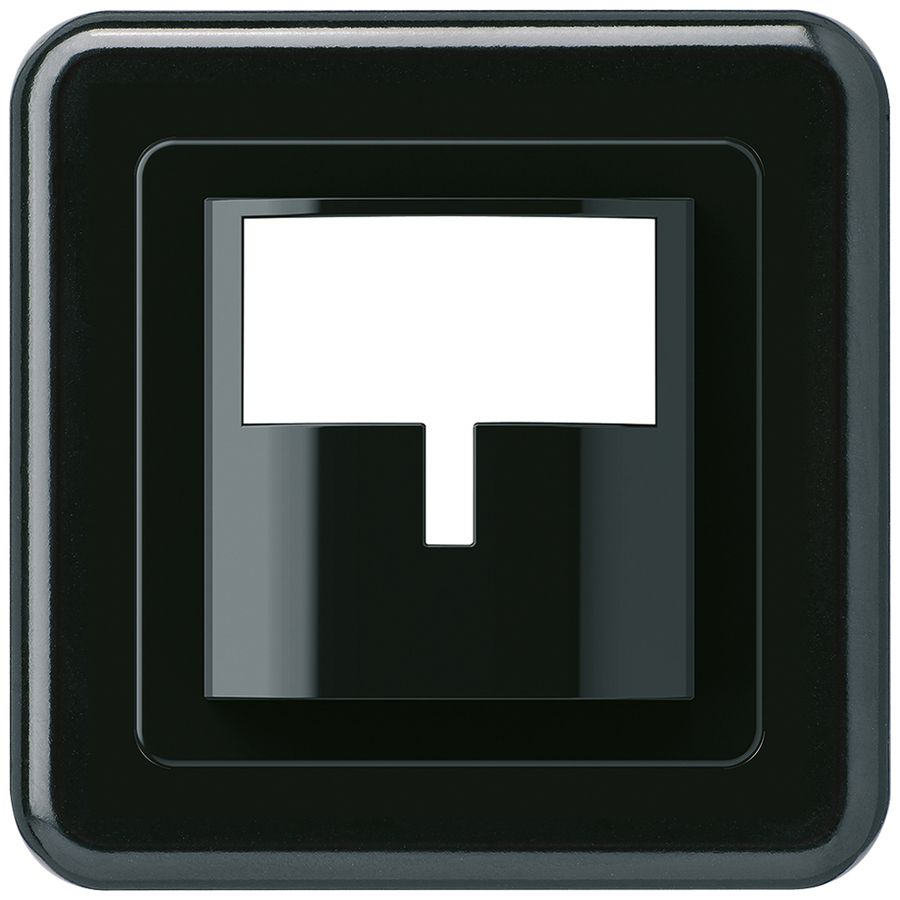 UP-Frontset Hager basico G für Bewegungsmelder schwarz