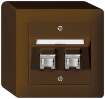 AP-Dose kallysto Kat.6 2RJ45/s braun